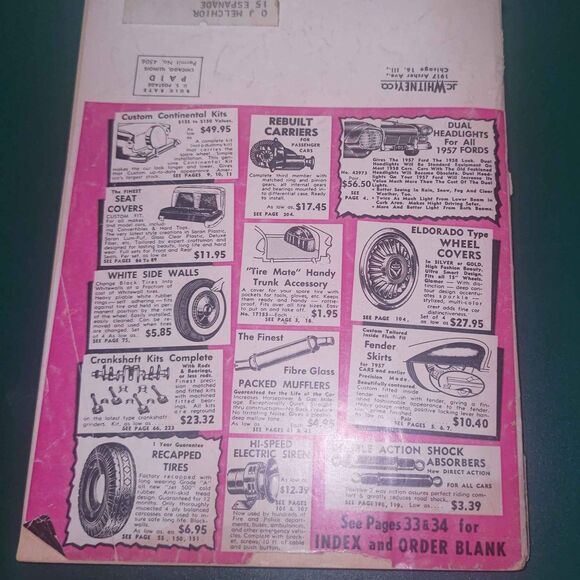 1957 Jcwhitney Automotive Accessories and Parts Catalog - Picture 3 of 10